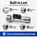 3/4" GHT to 1/4" Quick Connect Adapter Kit with 5 Nozzles & Shut Off Valve - Image 7