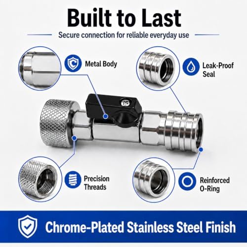 3/4" GHT to 1/4" Quick Connect Adapter Kit with 5 Nozzles & Shut Off Valve - Image 7