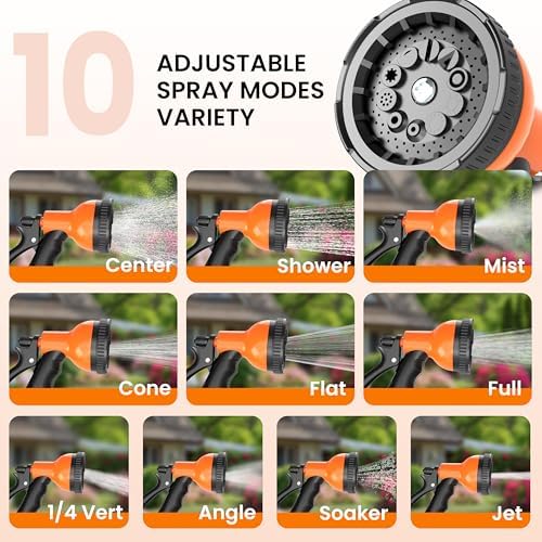 Retractable Garden Hose Reel, 1/2 in x 65 ft Wall Mounted Hose Reel - Image 5