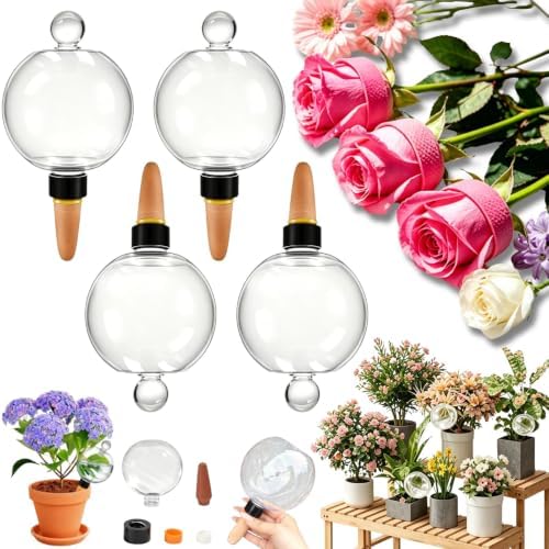Self Plant Watering Globes, Automatic Slow Irrigation System Globes, 4PC 750ml by Unknown