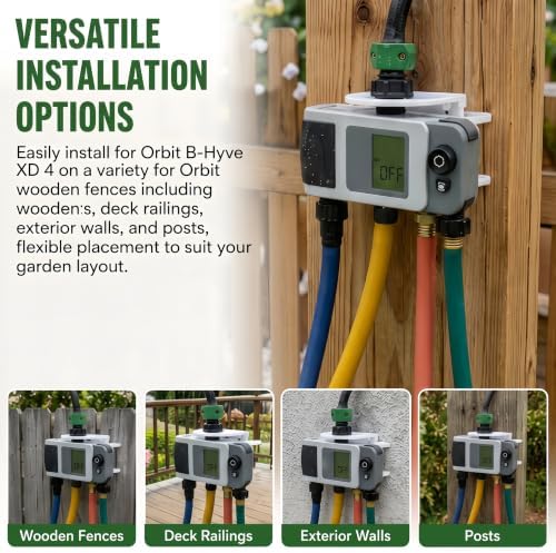 Smart Hose Timer Wall Mount Bracket Fit for Orbit B-Hyve XD 4-Port - Image 2