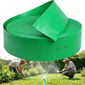 Flat Sprinkler Irrigation Hose, Anti‑Explosion Agricultural Tubing, Green Drip Irrigation Tape for Garden, Vegetable, Farm, Watering(3inch-100m/328ft) by Unknown