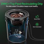 VIVOSUN DWC Hydroponics Grow System with Top Drip Kit 1 Bucket - Image 4
