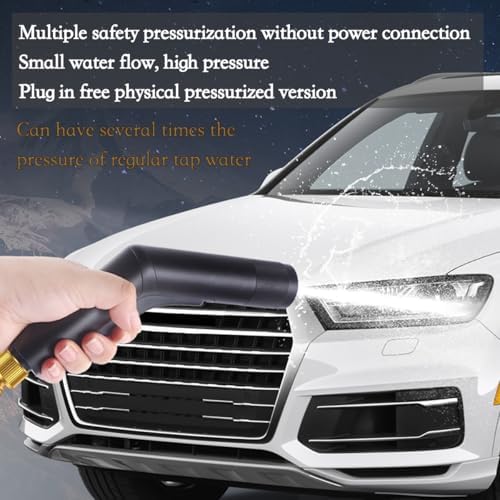Car Wash Sprayer High-pressure Household Water 3 Times Telescopic Hose Spray Kit 180° Water Angle Changable for Yard Car Lawn Floor (30m) - Image 6