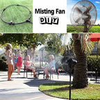 Pre-Assembled Misting Kit, 75FT Misting Line + 27 Brass Mist Nozzles + Brass Adapter(3/4") Outdoor Mister for Patio, Garden, Greenhouse, Trampoline, Sprinkler - Image 3