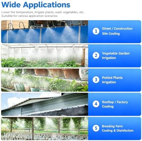 Drip Irrigation System Plant Self Garden Watering Hose Spray Kit DIY - Image 7