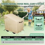 Garden Hose Reel Cart Cover,Waterproof, Dustproof and Sun-Proof Protect Your Garden Hose Reel Cart and prolong its Life(28"W x36"D x 36"H) - Image 4