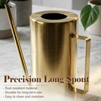 Stainless Steel Plant Watering Can 50oz/1.5L Indoor Modern with Long Spout, Garden Irrigation Metal Tool for House Potted Plants Bonsai Flower Decorative, Gold Color - Image 5