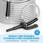 SPECILITE 50ft 304 Stainless Steel Metal Garden Hose with Independent Grip - Image 6