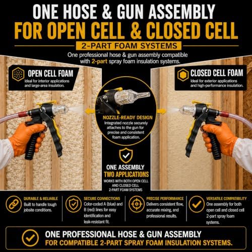 Vega Bond Spray Foam Hose & Gun Assembly 10 Feet Gray for 2-Part Systems - Image 6