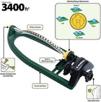 Melnor 65048-AMZ Oscillating Sprinkler with Brass Nozzles and QuickConnect Product Adapter Set, 3,400 sq. ft, Amazon Bundle (Pack of 2) - Image 3