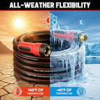 Garden Hose 75ft x 5/8", NON-EXPANDABLE Heavy Duty Hose with Nozzle - Image 6