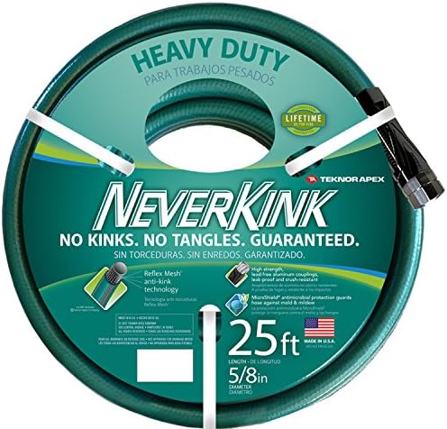 Teknor Apex NeverKink 8615-25, Heavy Duty Garden Hose, 5/8-Inch by 25-Feet by TeknorApex