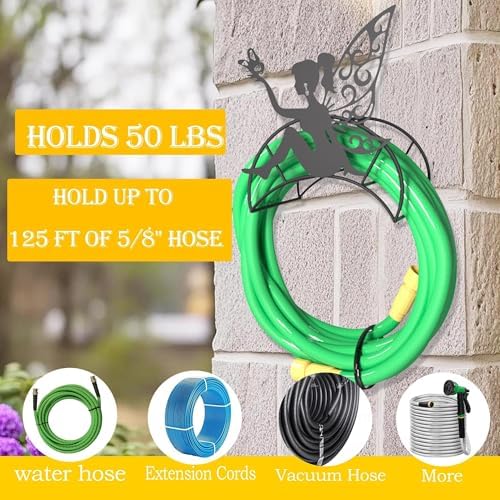 FlowerFairy Hose Hanger Wall Mount HeavyDuty 125'5/8"﻿Garden Hose Holder - Image 4