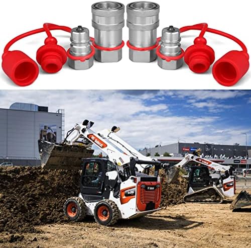 3/8" Ag ISO 5675 Pioneer Hydraulic Quick Connect Couplers with Dust Caps - Image 6