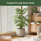 15 Inch Self-Watering Planter for Indoor Plants – Large Modern Plant Pot with Built-In Water Reservoir, Ideal for Monstera, Fiddle Leaf Fig, Palms & Peace Lily, Without Trellis (2, Sage Green) - Image 3