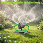 2026 Upgraded 16-Nozzle Oscillating Sprinkler with Dual-Zone Sprinkler Water Timer, 360° 16-Hole Automatic Rocking Sprinkler, Turbo Orbit Mist Sprinklers System for Garden (A No Timer) - Image 3