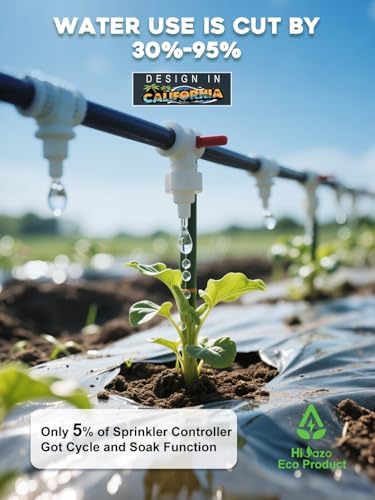 Smart Sprinklers Controller 2.4GHz WiFi, Irrigation Controller Easy Use App Enabled, 4 Zones + 16 Plans, Save Water Auto Skip Rain, Freeze & Wind, 10 Minutes Install - Image 5