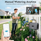 Insoma WiFi Water Timer for Garden Hose, Smart Sprinkler Timer, APP Remote Control WiFi Hose Timers, Voice Control with Alexa, Rain Delay and Manual Mode for Yard Lawn Watering - Image 5