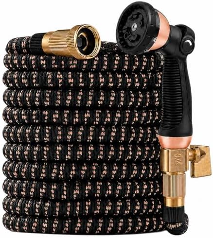 50FT Expandable Garden Hose,Lightweight&Flexible,Anti-burst Fabric by Morkads