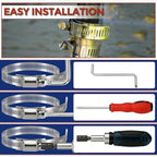 Stainless Steel DIY 35 ft Metal Strap + 16 Fasteners Band Hose Clamp - Image 5