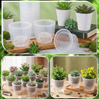 Self Watering Plant Pots, 4.3'', Transparent, 18 Pcs - Image 5