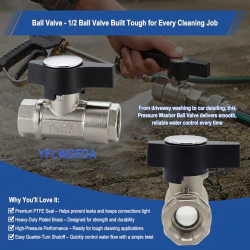 Ball Valve Pressure Washer, DN15 1/2" Ball Valve,Pressure Washer Ball Valve - Image 6