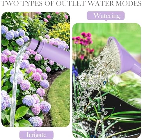 2 Gallon Watering Can for Indoor Plants, Garden Watering Cans for Outdoor Plant House Flower, Modern Plant Watering Can Large Long Spout with Sprinkler Head - Image 5