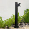Stainless Steel Outdoor Faucet & Hose Stand Vertical Garden Water Column Freestanding FloorMounted Tap Durable Fountain Feature for Patio & Yard (Color: A) by Unknown