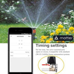 Jinvoo Matter Smart Water Valve, Matter Valve, Electric Smart Valvee, Automatic Ball Valvee Watering Timer, Sprinkler Controller, for Applee Home, Alexa, Google, SmartThingss, Requires Matter Hub - Image 7
