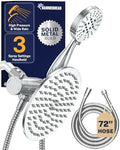 HammerHead Metal Dual Shower Head Combo With 3-Spray Handheld and Rainfall by HammerHeadShowers