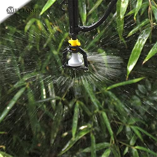 10pcs Micro Sprinkler on 22.2cm Stake 2mm 130lph Garden Water 360 Degrees Rotation Wheel Spray Irrigation Sprinklers - Image 3