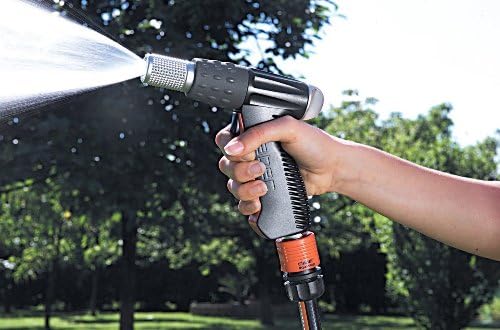 Claber 9567 Metal-Jet Garden Hose Nozzle,Black, Orange, Chrome - Image 2