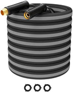 75FT Garden Hose, 2026 New Upgraded Fabric Thickened Non-Expanding Water Hose, Ultra Lightweight & Flexible, Burst-Resistant, Kink-Free Hose 700 PSI for Outside, RV, Yard, 3/4GHT, Black-Gray by Unknown