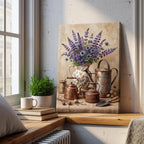 Purple Wildflowers Copper Kettle Art (Wrapped Canvas,20x30inch) - Image 2