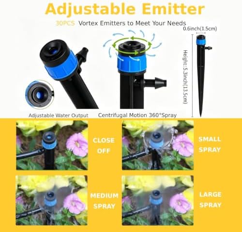 Ejoyous 30m/98.4ft Quick Connect Drip Irrigation System Kit - Image 3