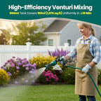 VENETIO 5-Dial Hose Attachment Spray Gun Pro with 6 Watering Patterns Nozzle and 30oz Refillable Bottle, Versatile Hose-End Garden Sprayer for Liquid Fertilizer, Weed Killer, Soap & Outdoor Cleaning - Image 4