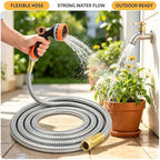 Metal Garden Hose 100 Ft, Stainless Steel Water Hose 100Ft - Image 5