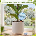 12 Pack 17 oz Self Watering Globes for Plants with Covers, Blue - Image 4