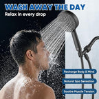 Cobbe® All Metal Handheld Shower Head, 3 Spray Settings, 2.5GPM - Image 4