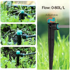 100PCS 13cm Steke 8-Hole adjustable Dropper Sprinkler for 1/4 inch Irrigation Tubing Quick Connect Drip Irrigation, OD-6mm Drip Emitters, Watering System Nozzle - Image 3