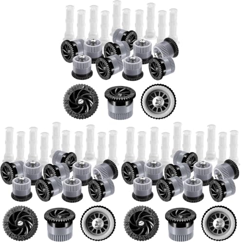 10 Pieces Variable Arc Nozzle, Replacement Pop-up Sprinkler Heads Compatible with Hunter, RainBird, Orbit High Efficiency Pop Up Sprinklers for Garden Lawn Irrigation (17AN) (Pack of 3) by HolyMaji