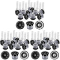 10 Pieces Variable Arc Nozzle, Replacement Pop-up Sprinkler Heads Compatible with Hunter, RainBird, Orbit High Efficiency Pop Up Sprinklers for Garden Lawn Irrigation (17AN) (Pack of 3) by HolyMaji