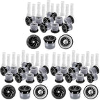 10 Pieces Variable Arc Nozzle, Replacement Pop-up Sprinkler Heads Compatible with Hunter, RainBird, Orbit High Efficiency Pop Up Sprinklers for Garden Lawn Irrigation (17AN) (Pack of 3) by HolyMaji