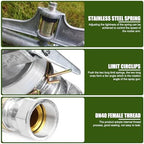 1.5in DN40 High Pressure Impact Rain Gun Sprinkler, with Dual Nozzle, Adjustable 360 Degree Automatic Rotating, for Covering Large Areas, Agriculture Field Crop Irrigation - Image 3