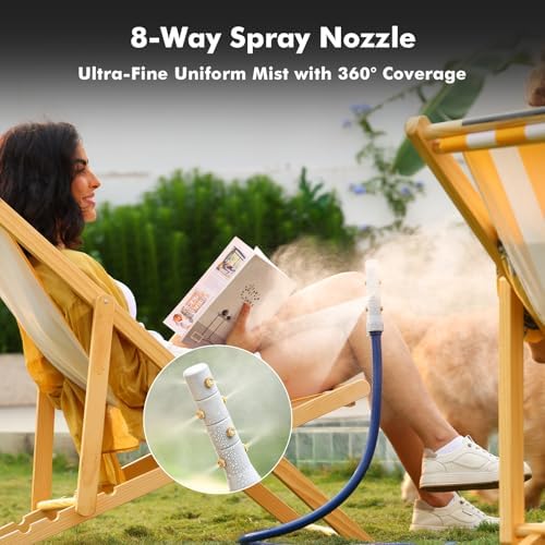 RESTMO Adjustable Misters for Outside Patio, Outdoor Cooling Misting System - Image 3