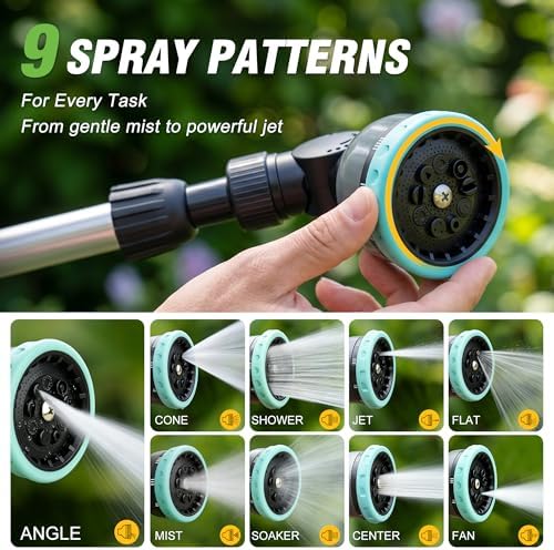 Telescoping Watering Wand with Thumb Control, 37-55 Inch Garden Hose Nozzle - Image 3