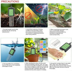 USB Soil Sensor 7-in-1 Tester For Moisture, Soil Analysis Tool, Temperature, PH & NPK Nutrients - IP68 Digital Meter For Agriculture, Gardening & Research Farming, Floriculture - Image 3