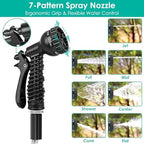 Garden Hose 50ft, Stainless Steel Water Hose with 10 Function Spray Nozzle, Flexible Expanding Hose Heavy Duty, Lightweight Water Hose for Outdoor, Yard, Lawn, Car Wash - Image 3