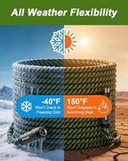 Garden Hose, Flexible Ultra Lightweight Durable, Kink-Free Water Hose with 10 Function Sprayer - Non-Shrinking, Easy to Store, All-Weather, High-Pressure (50FT) - Image 5